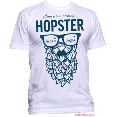 white hopster tee